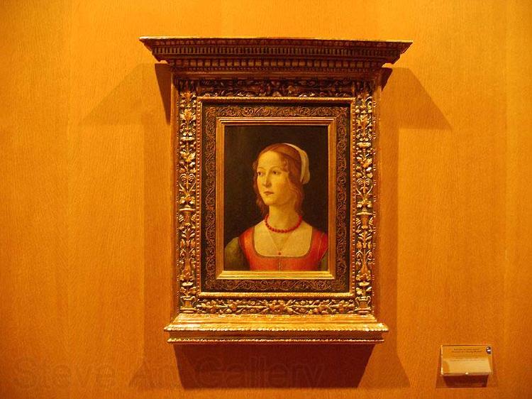 Domenico Ghirlandaio Portrait of a Young Woman Norge oil painting art